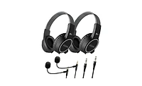 Mee audio KidJamz KJ35 (2 Pack) 3.5mm Kid's Headphones w/ Boom Microphone