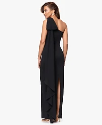 Xscape Petite One Shoulder Long Gown