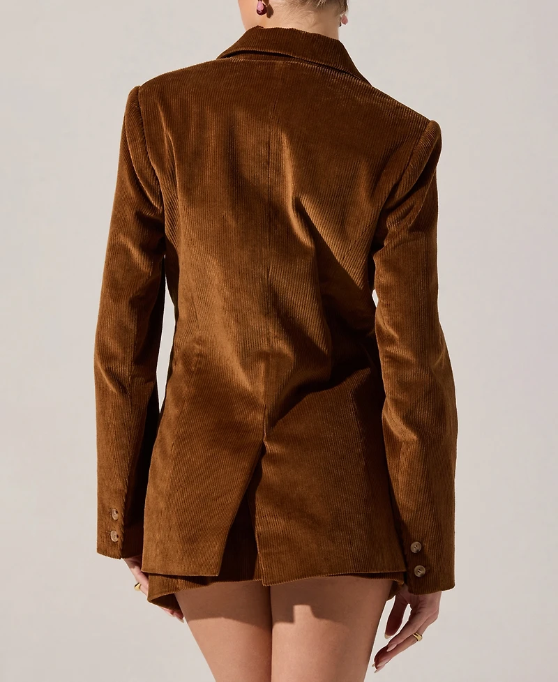 Astr the Label Women's Long Sleeve Boyfriend Blazer