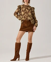 Astr the Label Women's A-line Mini Skirt