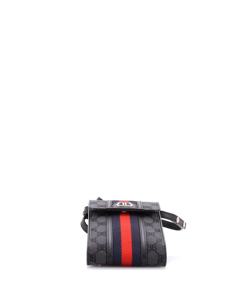 Pre-Owned Balenciaga x Gucci The Hacker Project Web Phone Bag Bb Canvas