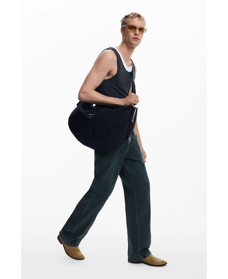 Desigual Men's Straight pants with washed effect