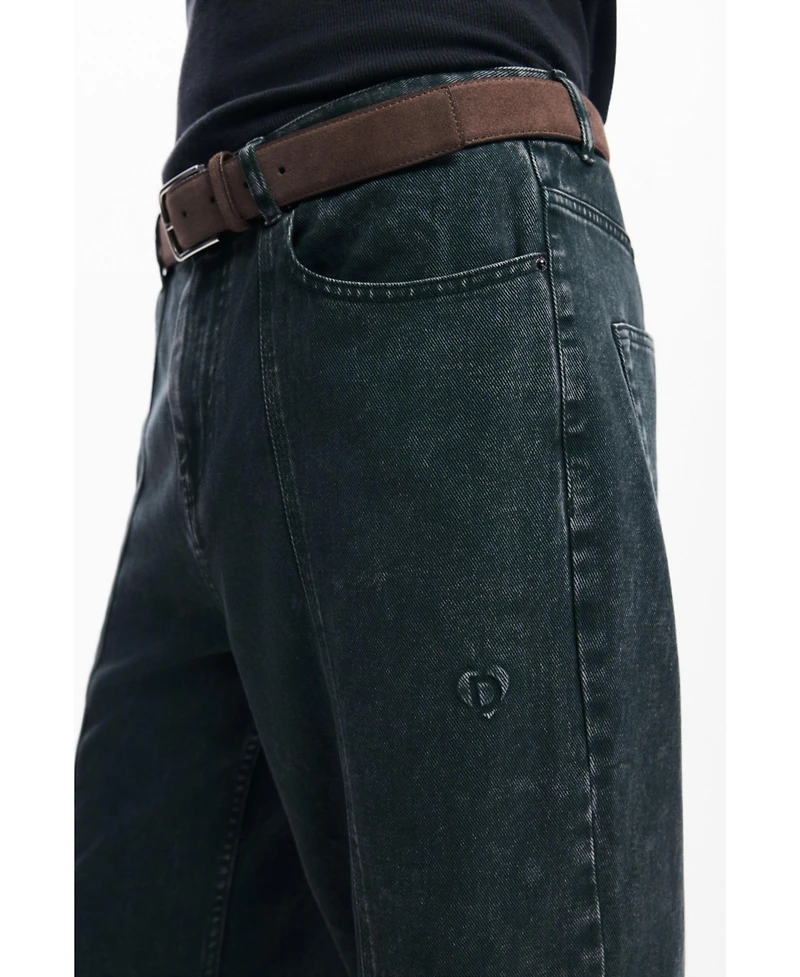 Desigual Men's Straight pants with washed effect