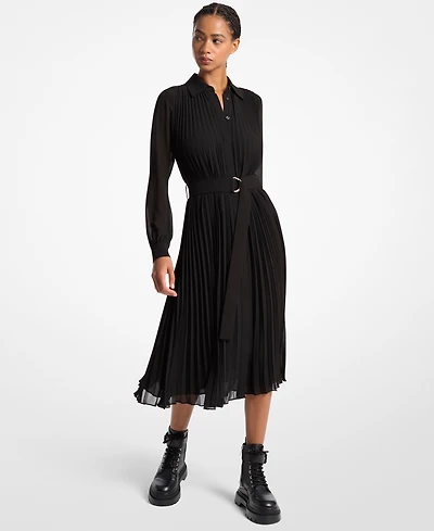 Michael Kors Women's Pleated Shirt Dress