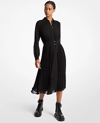 Michael Kors Women's Pleated Shirt Dress