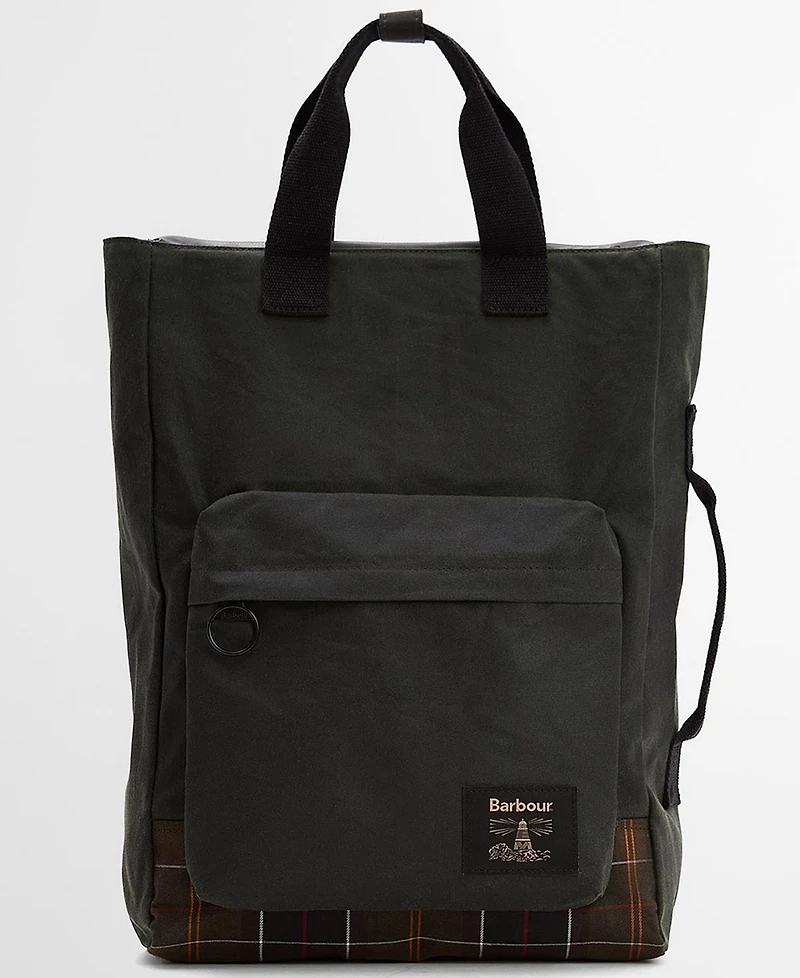Barbour Men's Field Wax Zipper Large Backpack