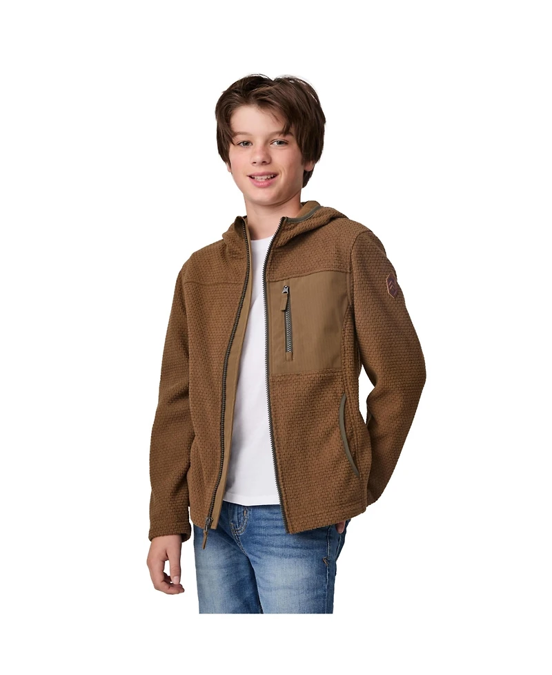 Free Country Boys' Brick Fleece Hoodie Jacket