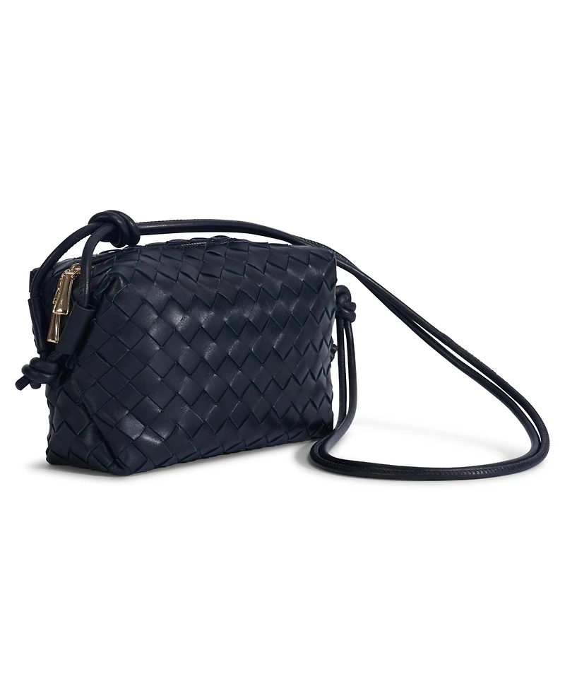 Women's Woven Leather Crossbody Bag