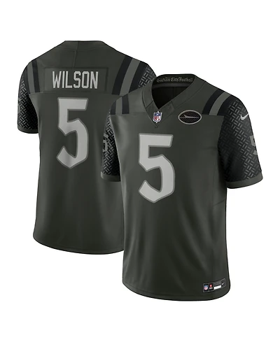 Nike Men's Garrett Wilson Green New York Jets Nfl Rivalry Limited Jersey