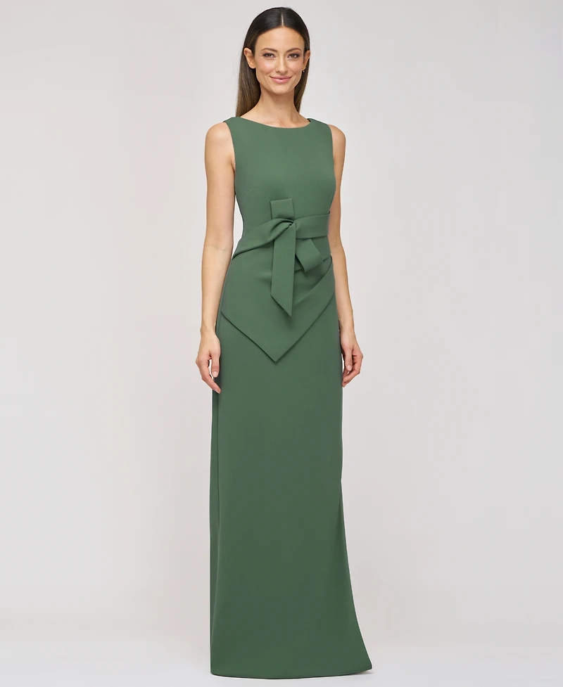 Js Collections Women's Tianna Sleeveless Folded-Waist Gown
