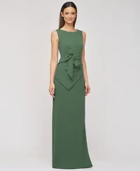 Js Collections Women's Tianna Sleeveless Folded-Waist Gown