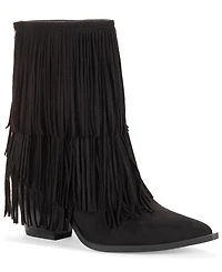 Wild Pair Women's Leonie Fringe Booties, Macy's Exclusive