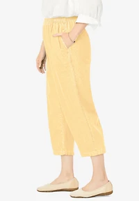 Woman Within Plus 7-Day Denim Capri