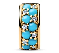 Pandora Aqua Blue Clip Charms