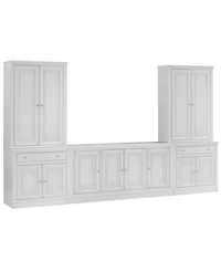 Furniture Amren 65" Wood 4 Door Console with Door Hutches and 2 Door Bases with Drawer
