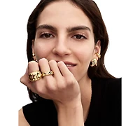 Pandora Rippled 14K Gold Plated Statement Ring