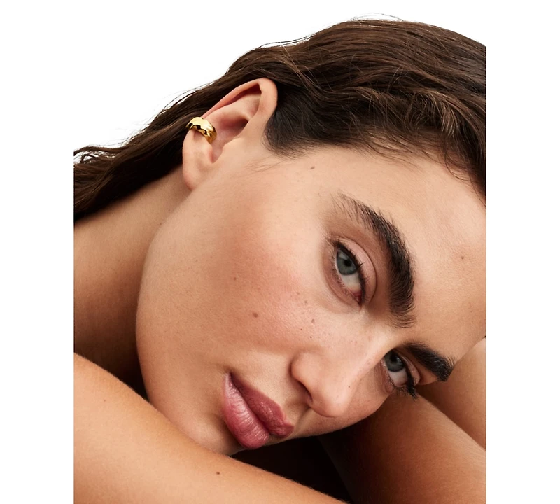 Pandora Rippled Cuff Earrings
