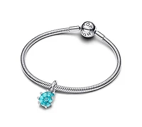 Pandora Blue Murano Glass Sea Snail Dangle Charms