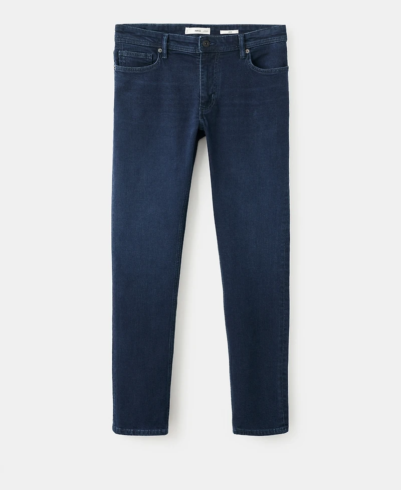Mango Men's Slim Fit Blue Black Jan Jeans
