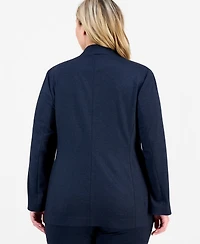 Anne Klein Plus Faux Double Breasted Blazer