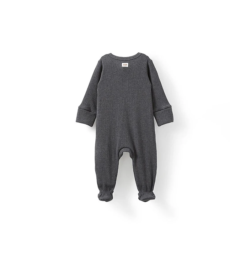 Cotton On Baby Boys Pointelle Zip All One Romper