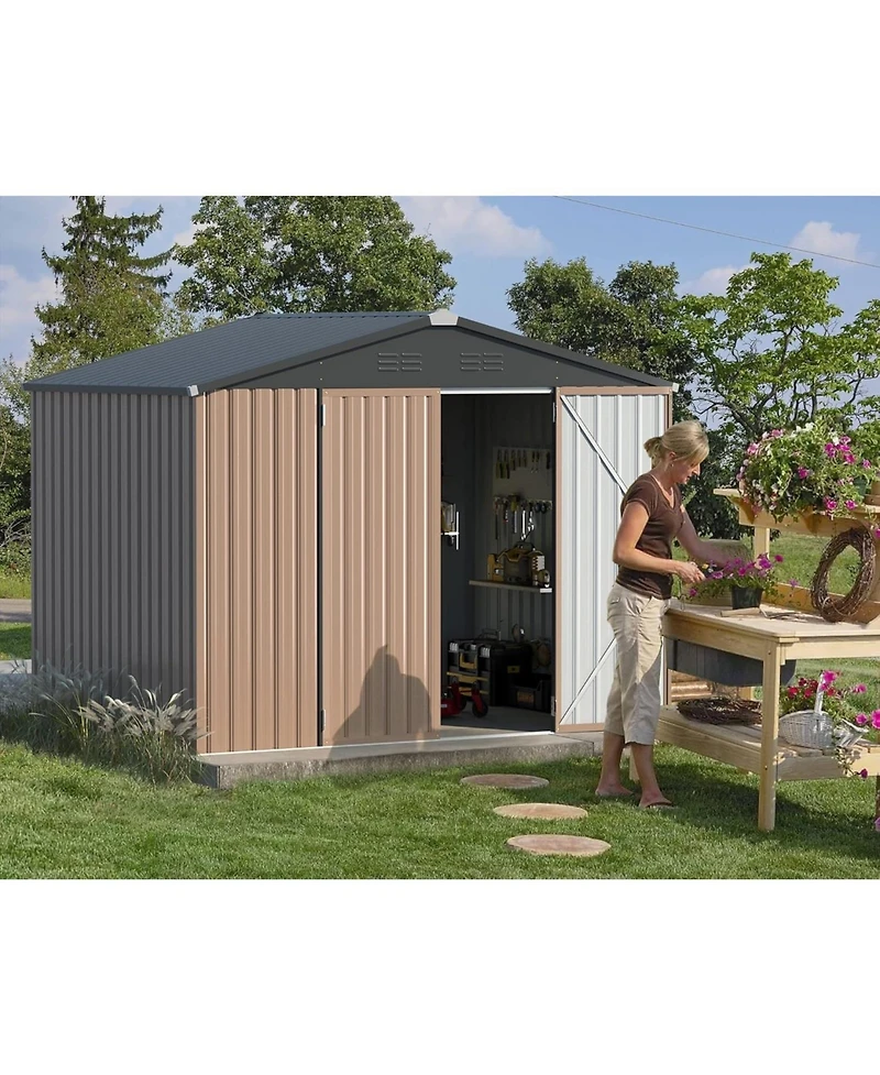 Aecojoy 8'x6' Outdoor Storage Shed