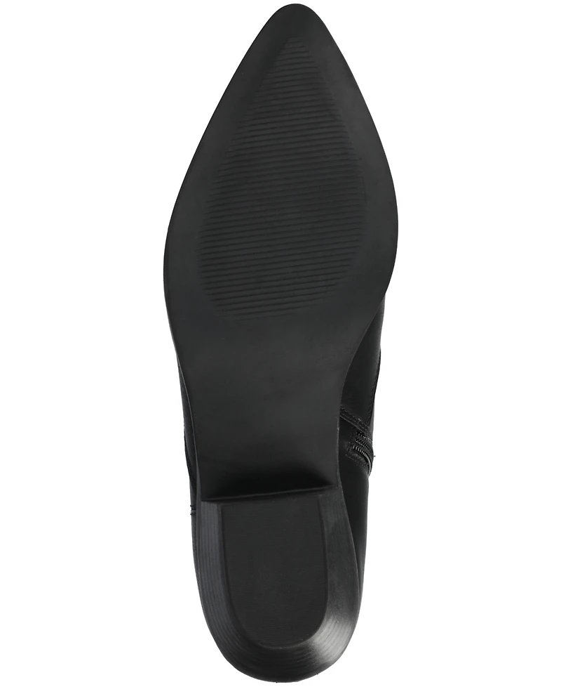 Journee Collection Women's Taliah Cuban Heel Comfort Ankle Booties