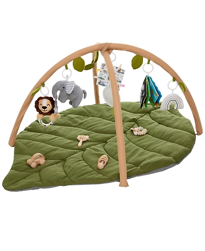 Babylicious Baby Activity Gym – Sensory Play Mat with Hanging Toys for Sight, Touch & Sound – Portable & Easy Setup for Indoor or Outdoo