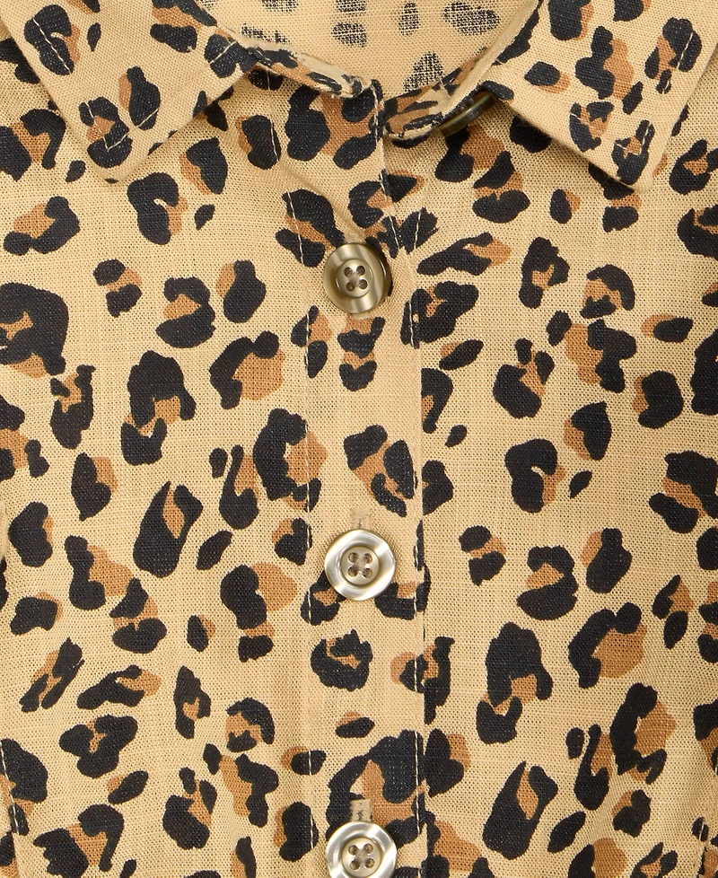 Epic Threads Girls 5-20 Leopard Print Shirt Dress, Macy's Exclusive