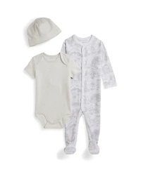 Polo Ralph Lauren Baby Boys and Girls Toile Cotton 3-Piece Gift Set