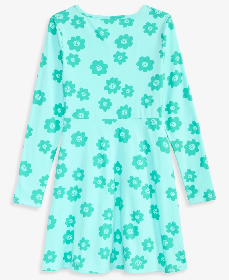 Epic Threads Girls 5-20 Floral Print Long-Sleeve Dress, Macy's Exclusive