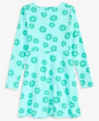 Epic Threads Girls 5-20 Floral Print Long-Sleeve Dress, Macy's Exclusive