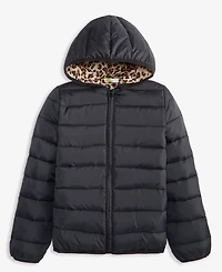Epic Threads Girls 5-20 Leopard Print Long-Sleeve Puffer Jacket, Macy's Exclusive