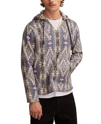 Lucky Brand Men's Long Sleeves Woven Jacquard Baja