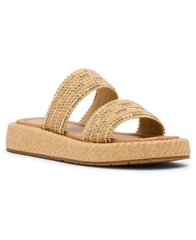 Madden Girl Mykonos Raffia Flatform Sandals