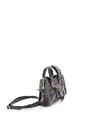 Pre-Owned Balenciaga Mini City Classic Metallic Edge Bag Embossed Leather