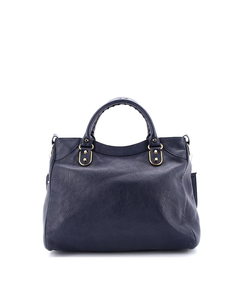 Pre-Owned Balenciaga Medium City Classic Metallic Edge Bag Leather