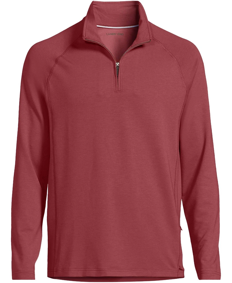 Lands' End Men's Long Sleeve Flex Performance Quarter Zip