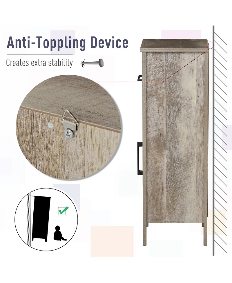 Slickblue Compact Modern Bathroom Cabinet with Shelves for Storage and Style