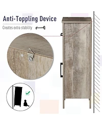 Slickblue Compact Modern Bathroom Cabinet with Shelves for Storage and Style