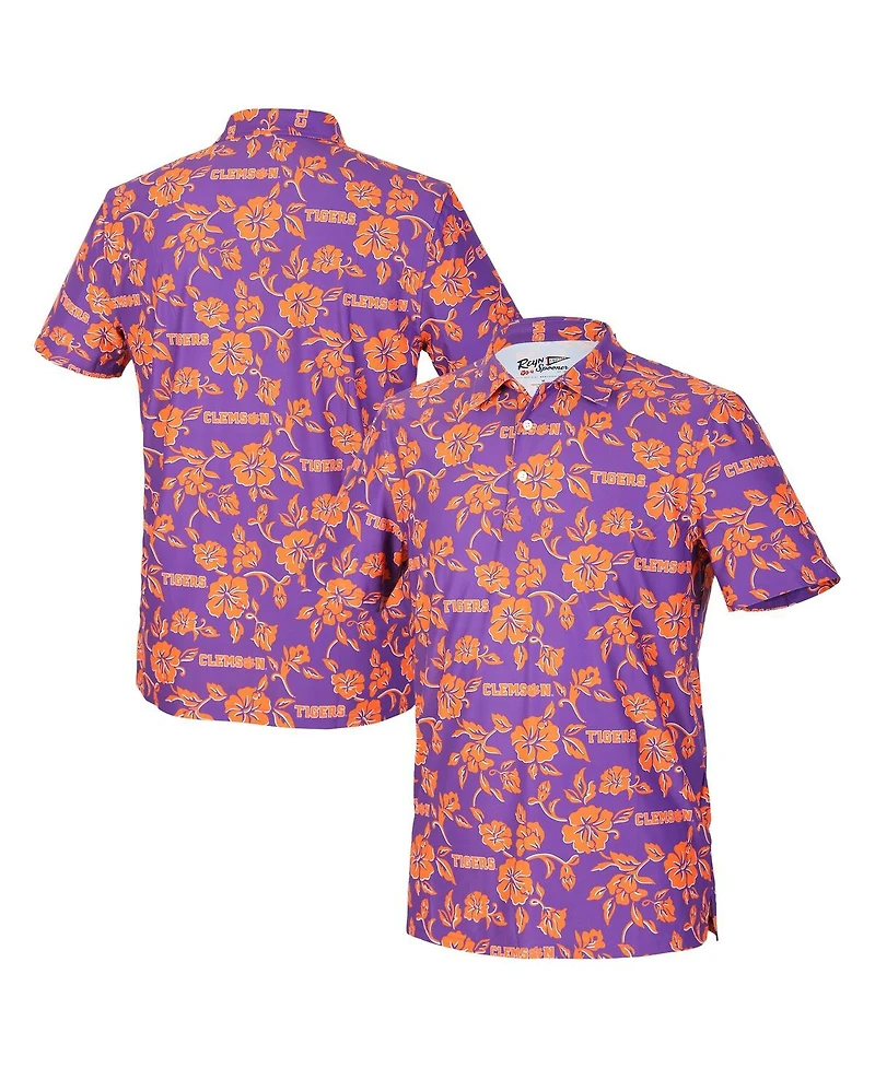 Reyn Spooner Men's Purple Clemson Tigers Pua Performance Polo Shirt
