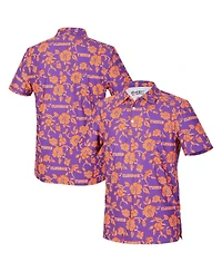 Reyn Spooner Men's Purple Clemson Tigers Pua Performance Polo Shirt