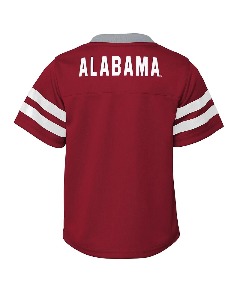 Outerstuff Toddler 2-Piece Crimson/Gray Alabama Crimson Tide Red Zone Two-Piece V-Neck Top and Pants Set