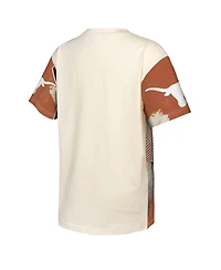 Outerstuff Big Boys and Girls Cream Texas Longhorns Make Noise T-Shirt