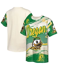 Outerstuff Big Boys and Girls Cream Oregon Ducks Make Noise T-Shirt