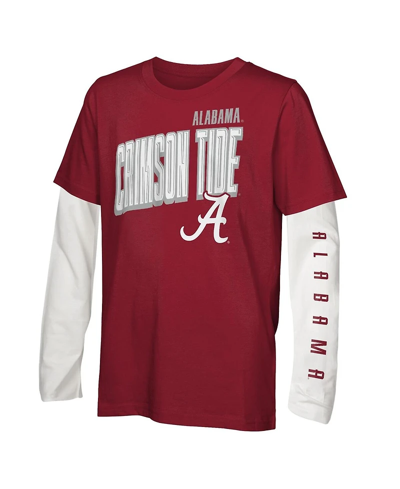 Outerstuff Preschool Alabama Crimson Tide Mix 3-in-1 Combo T-Shirt Set