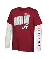 Outerstuff Preschool Alabama Crimson Tide Mix 3-in-1 Combo T-Shirt Set