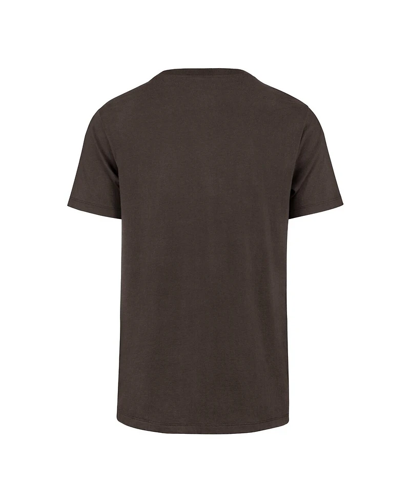 '47 Brand Men's Brown Cleveland Browns Stripe Splash Franklin Throwback T-Shirt