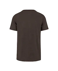 '47 Brand Men's Brown Cleveland Browns Stripe Splash Franklin Throwback T-Shirt
