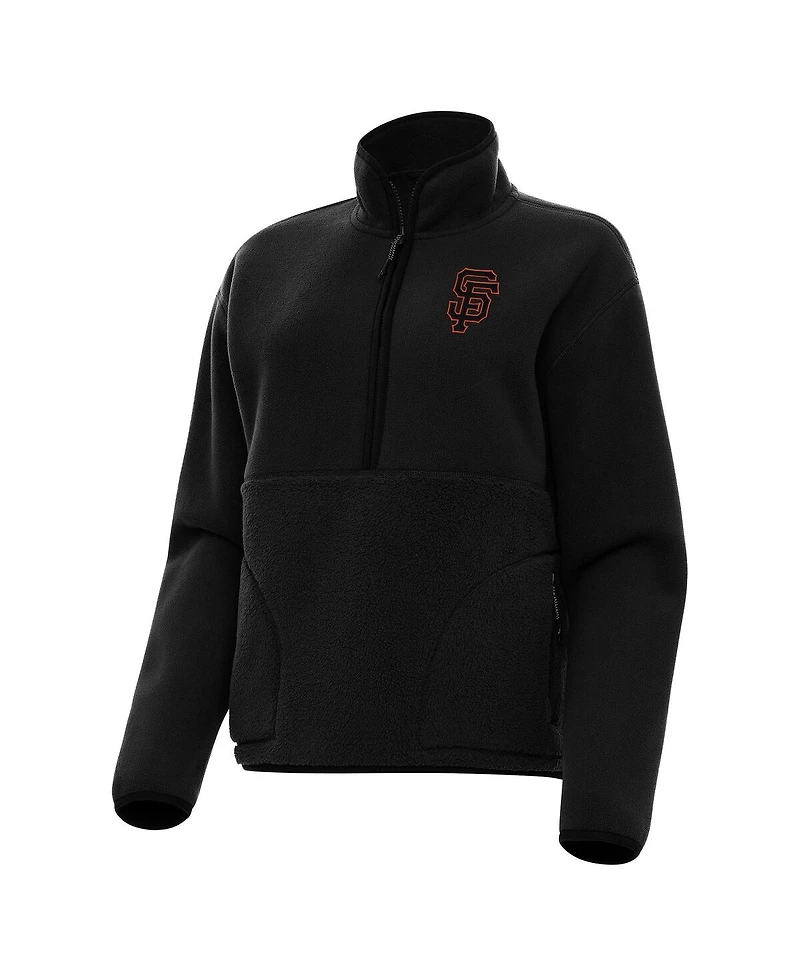 Antigua Women's San Francisco Giants Figure Half-Zip Sweatshirt